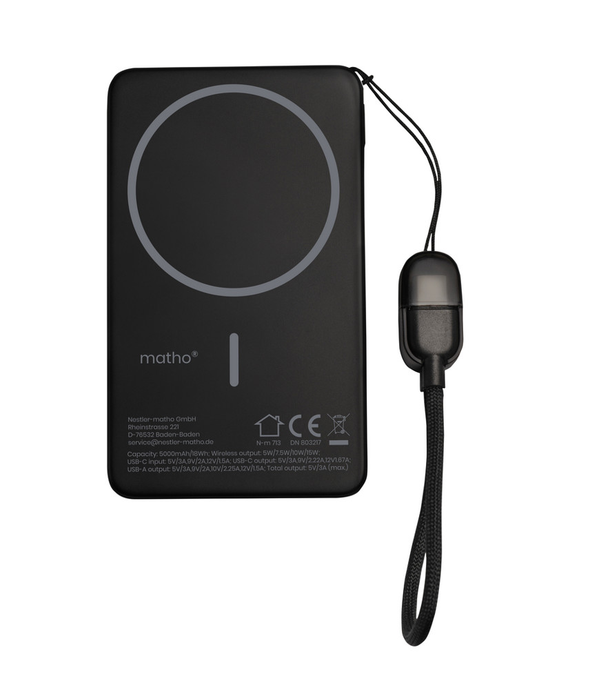 Nestler-matho FAST 5000mAh 15W MagSafe Powerbank mit PD 22,5W