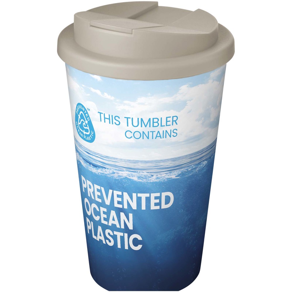 Brite-Americano® POP 350 ml isolierter Trinkbecher mit auslaufsicherem Deckel - sandstone