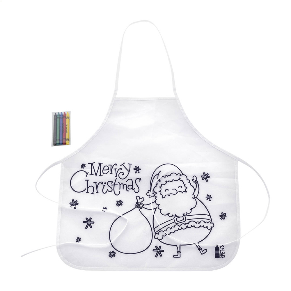 Julfar Cook - Weihnachtsschürze zum Ausmalen für Kinder